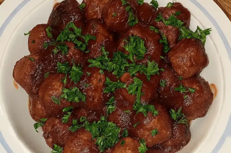 Slow Cooker Cranberry Meatballs with Orange Zest