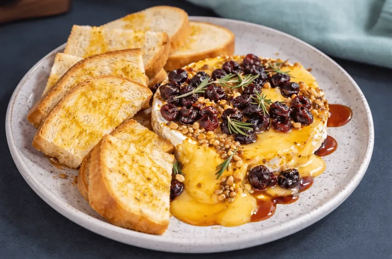 Hot Chili Honey Baked Brie