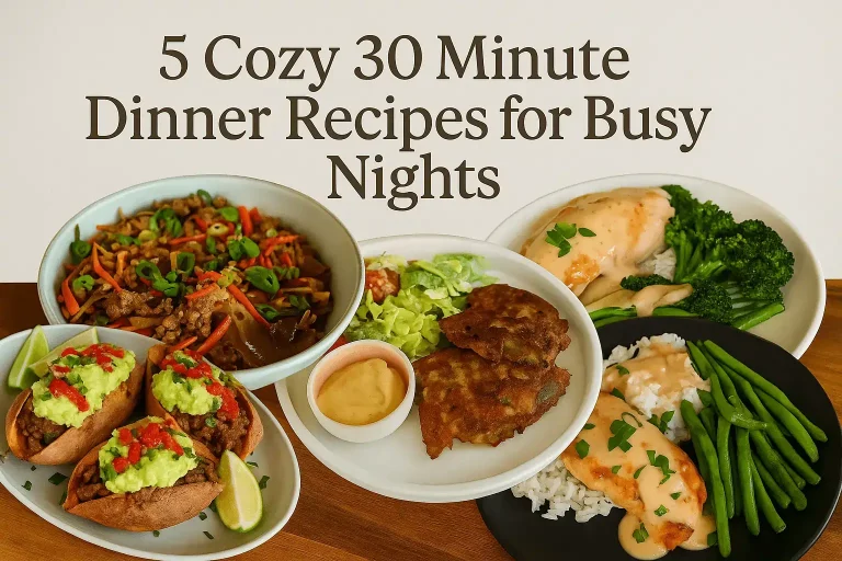 5 Cozy 30 Minute Dinners