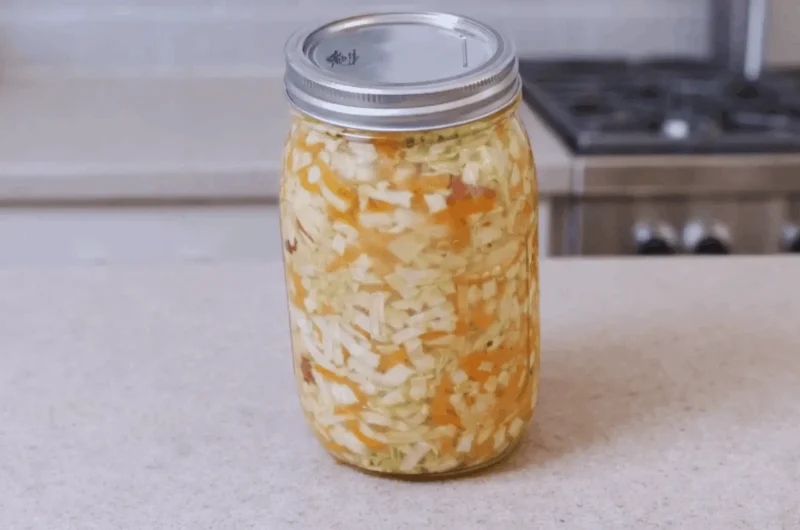 Easy Fermented Cabbage (sauerkraut)