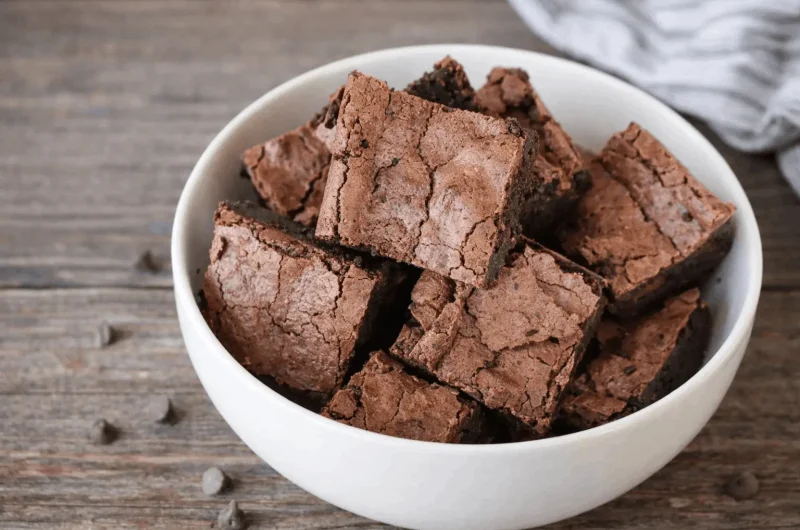 Secret "Soufflé" Brownies with Crackly Top