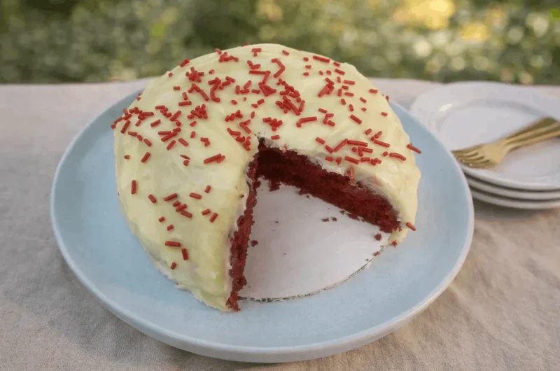 Small Batch Red Velvet Cake for Two
