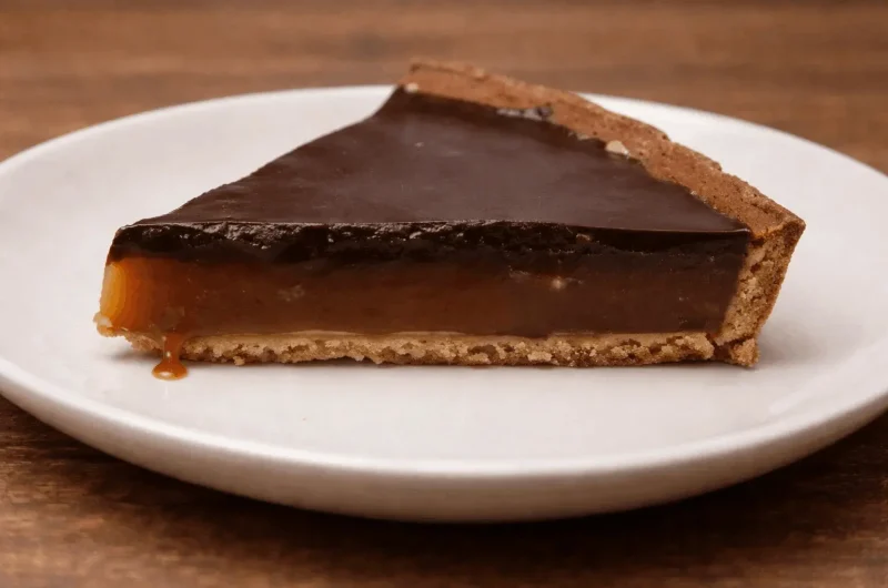 Salted Caramel Chocolate Tart (The "Grown-Up Twix")