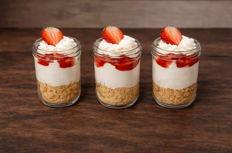 Super Easy No-Bake Strawberry Cheesecake Cups