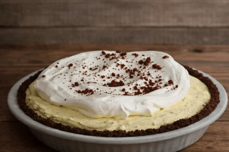 Homemade Grasshopper Ice Cream Pie