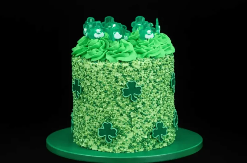 St. Patrick's Day Green Velvet Cake