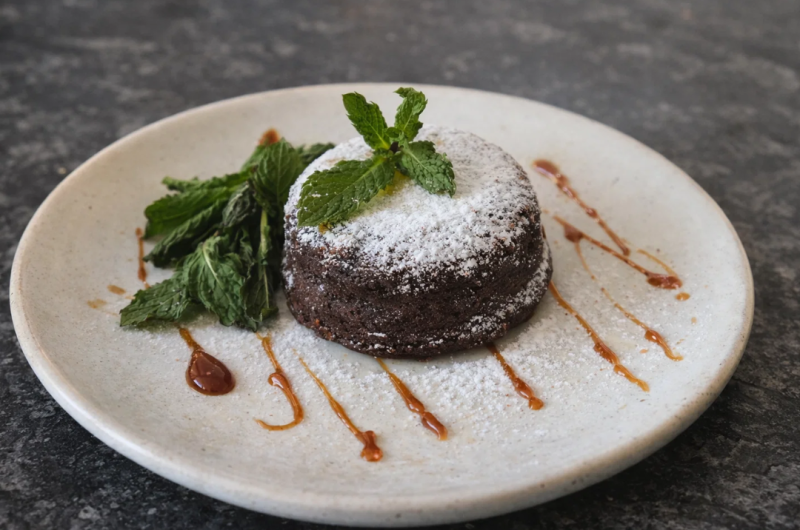 Amazing Chocolate and Mint Lava Cake