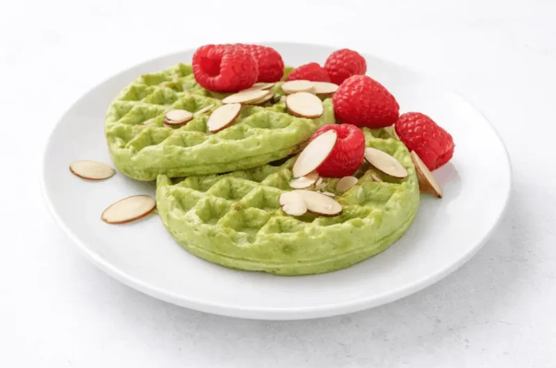 Homemade Matcha Waffles