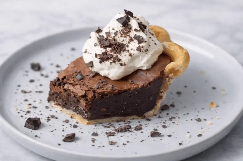 Gorgeous Fudgy Chocolate Brownie Pie