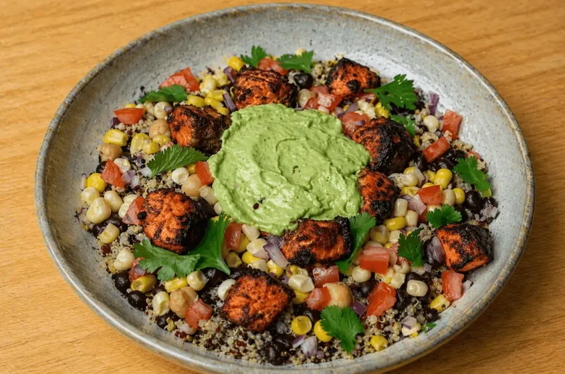 Spicy Chipotle Salmon & Quinoa Bowl