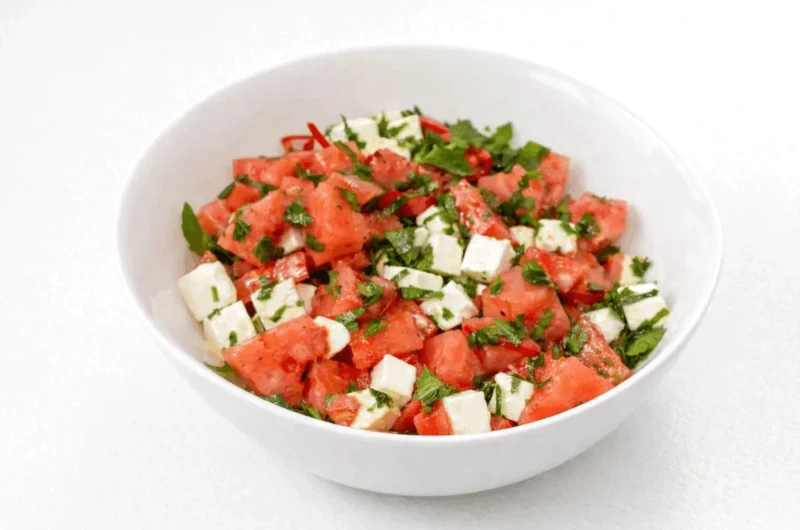 Refreshing Watermelon Feta Salad (With a Spicy Twist!)