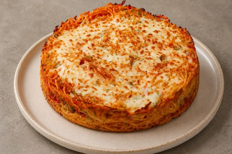 Leftover Spaghetti Pie