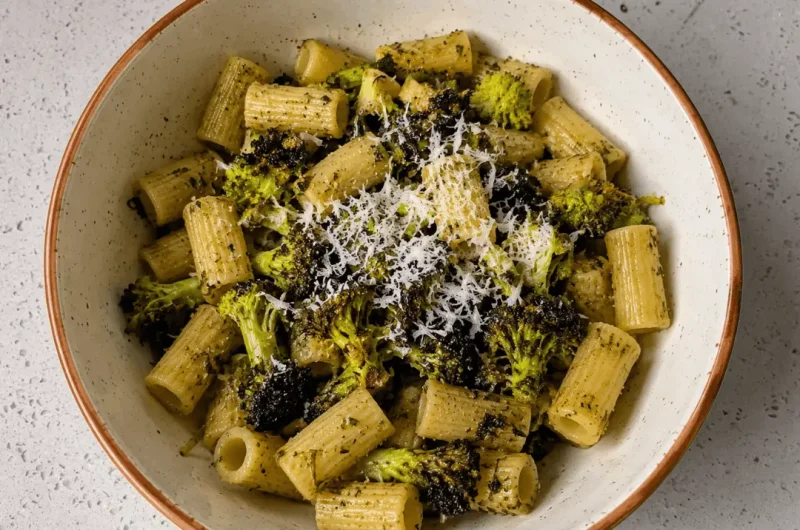 Burnt Broccoli Pesto Pasta (Charred & Toddler-Friendly)