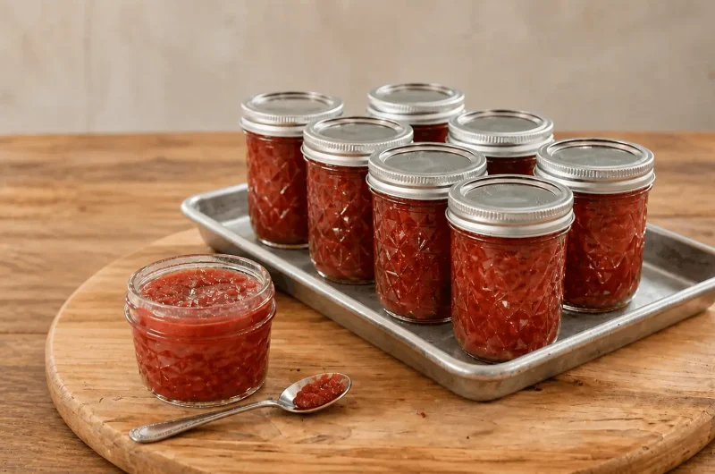 Classic Simple Rhubarb Jam