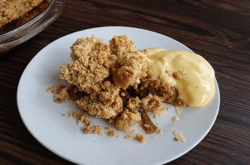 Simple Fresh Rhubarb Crumble
