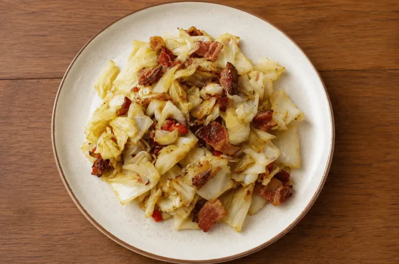 Crispy Bacon Fried Cabbage (Southern Style)