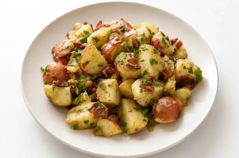 Authentic German Potato Salad with Bacon Dijon Dressing
