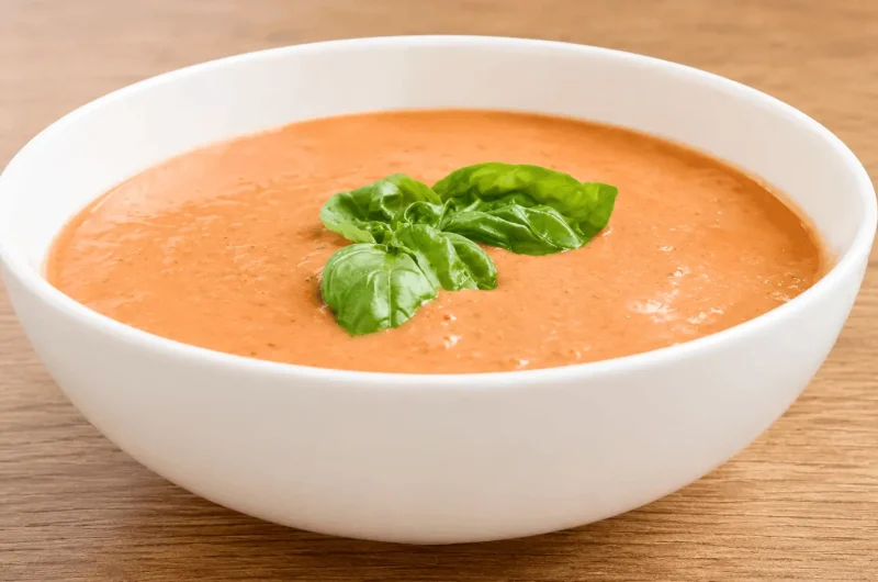 Easy Creamy Tomato Basil Soup (Ready in 30 Minutes!)