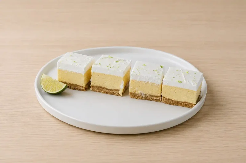 Easy Key Lime Pie Bars with Vanilla Wafer Crust