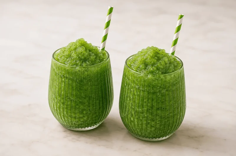 Refreshing Mint Lemon Slushy
