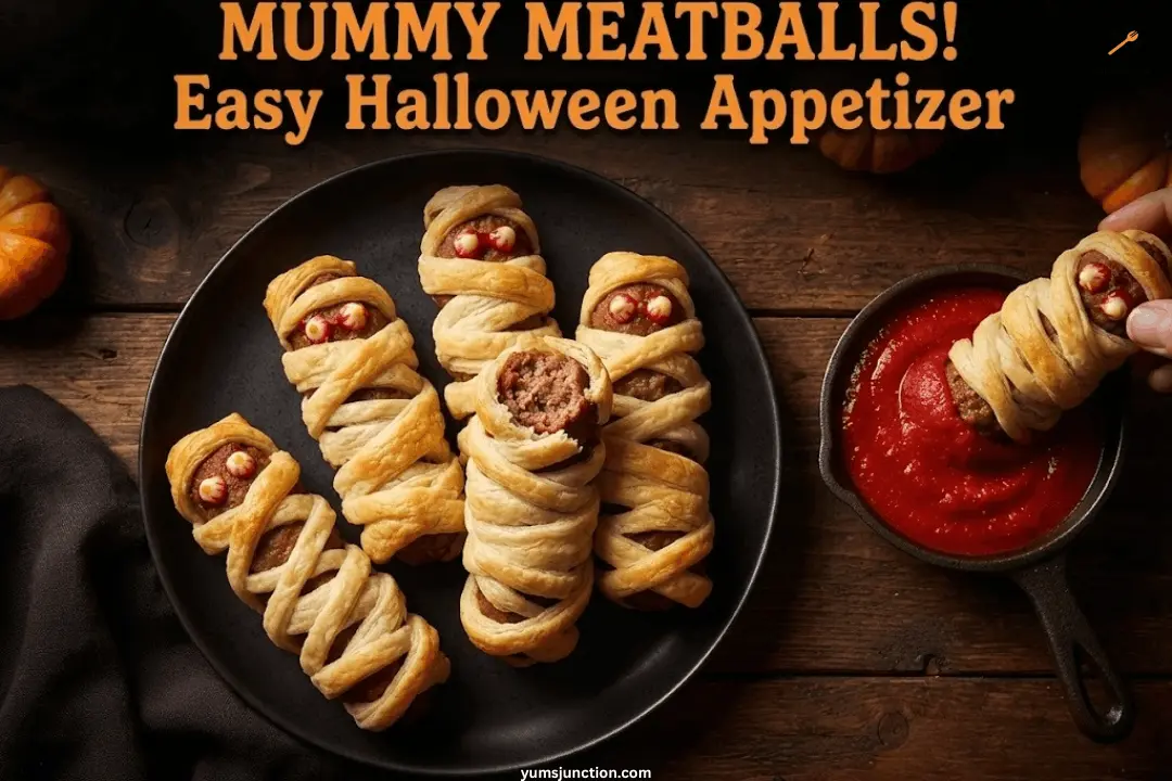 mummy meatballs halloween