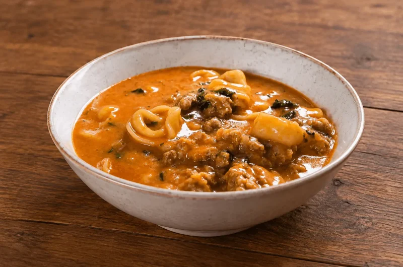 Creamy Italian Sausage and Tortellini Soup