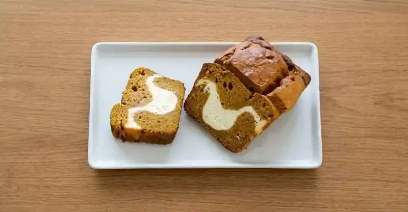 Ultra Moist Pumpkin Cream Cheese Loaf Stuffed with Cheesecake