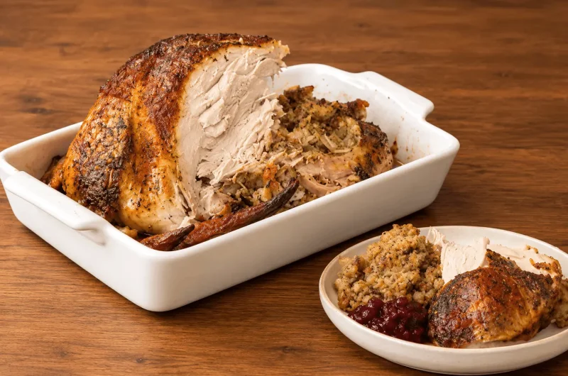 Succulent Brined and Stuffed Turkey