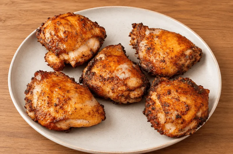 Crispy and Juicy Air Fryer Chicken Thighs