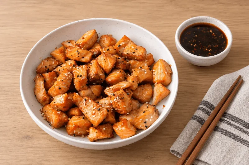 Quick, Flaky and Flavorful Air Fryer Salmon Bites