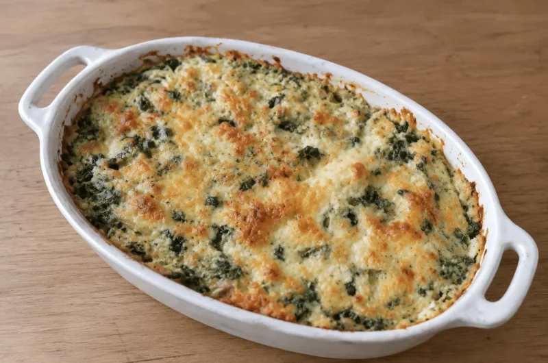 Super Easy Cheesy Spinach Artichoke Dip