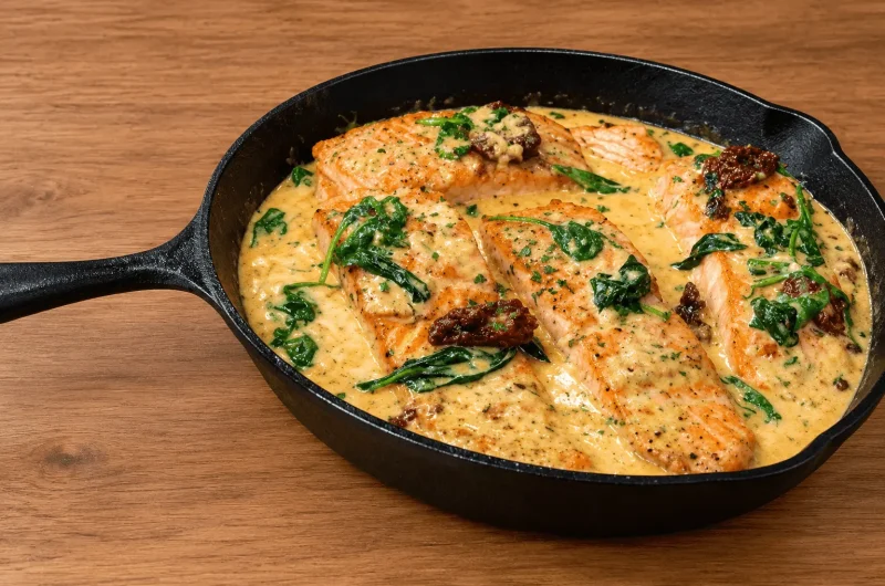Delicious Creamy Tuscan Salmon