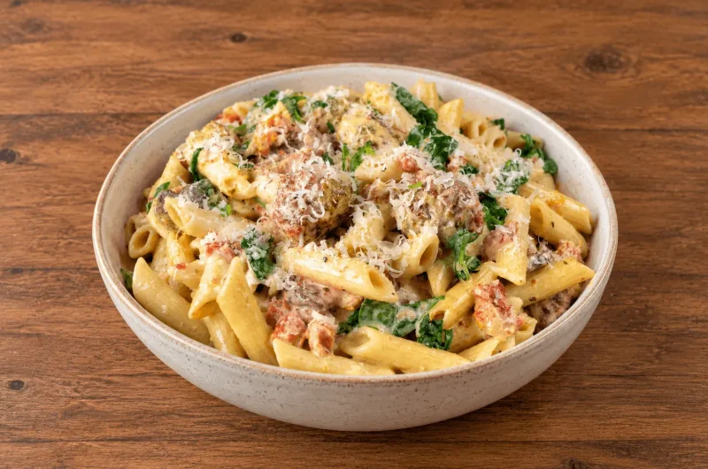 Creamy Tuscan Sausage Pasta